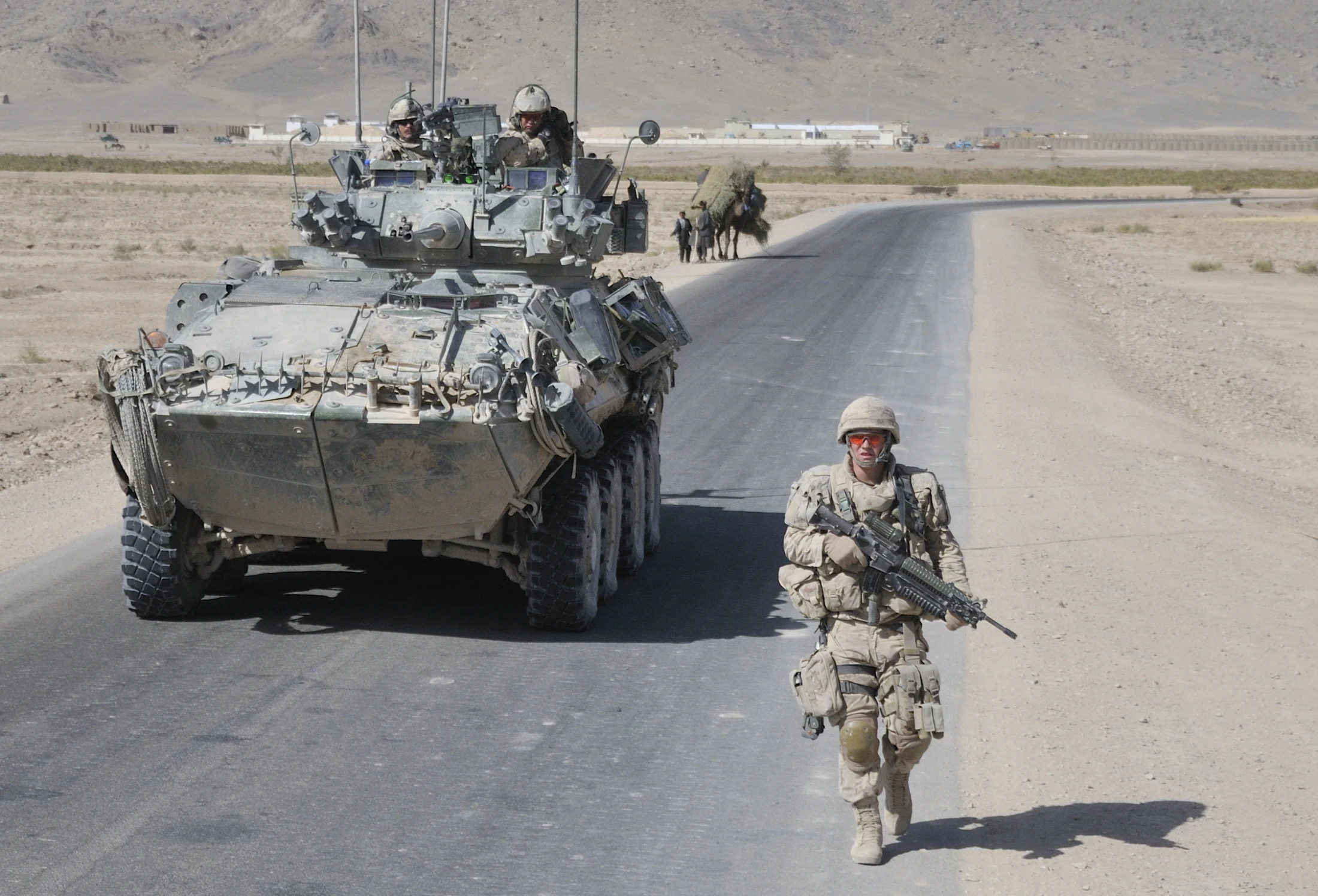 LAV II Coyote with add-on armour during Operation Athena