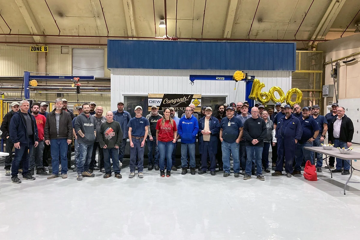 DEW workplace safety milestone