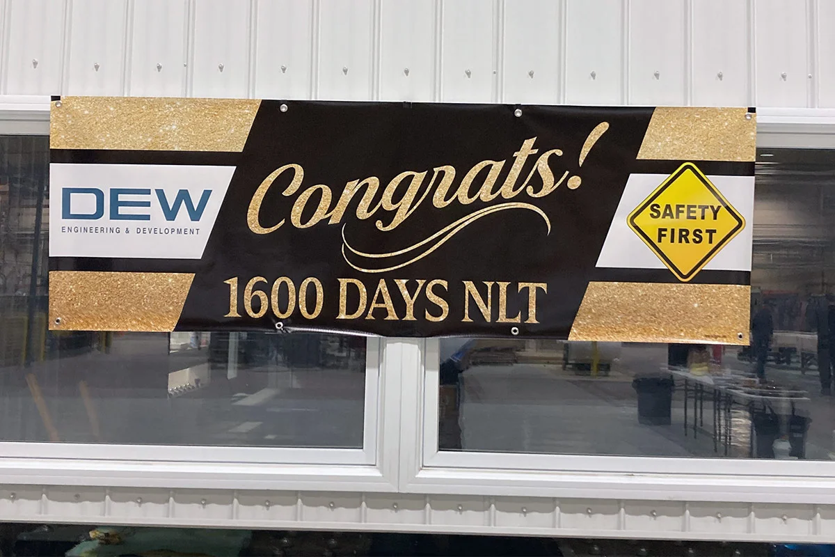 DEW workplace safety milestone
